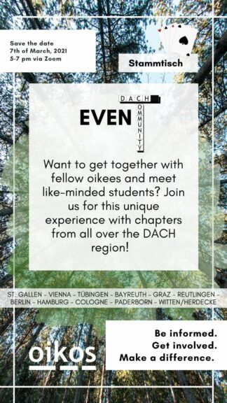 oikos DACH Regional Meeting on March 7