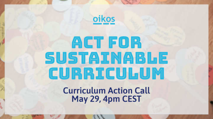 Act for Sustainable Curriculum – zoom call for everyone curious about economics and management curriculum reform
