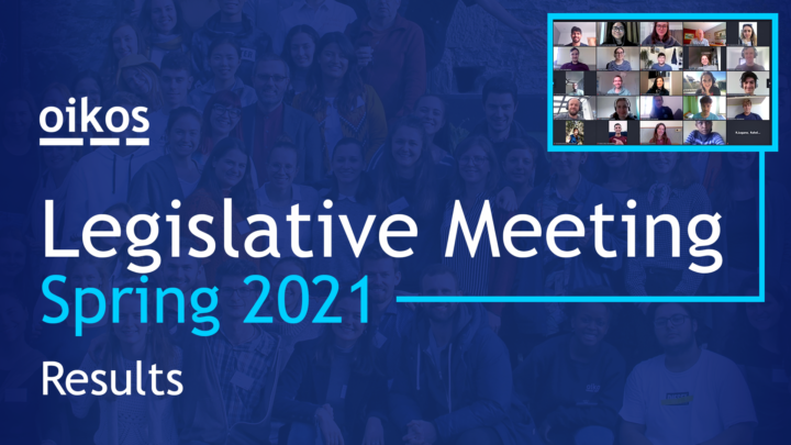 oikos Legislative Meeting Spring 2021 Results