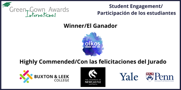 oikos St. Gallen wins International Green Gowns Award